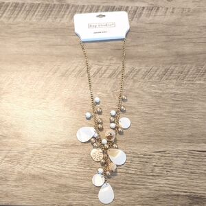 Bay Studio Gold and Cream Necklace